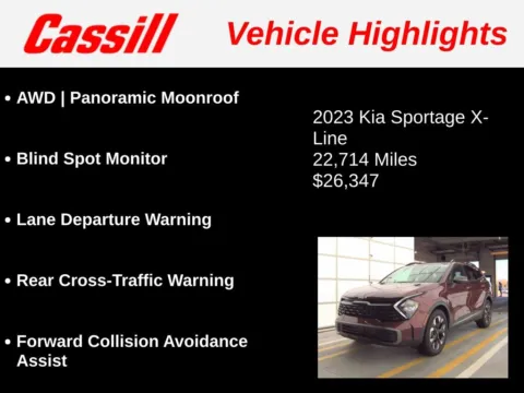Another view of 2023 Kia Sportage X-Line for sale in Cedar Rapids, IA at Cassill Motors