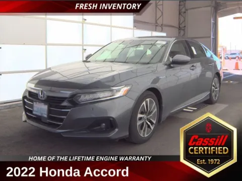Gray 2022 Honda Accord Hybrid EX-L for sale in Cedar Rapids, IA