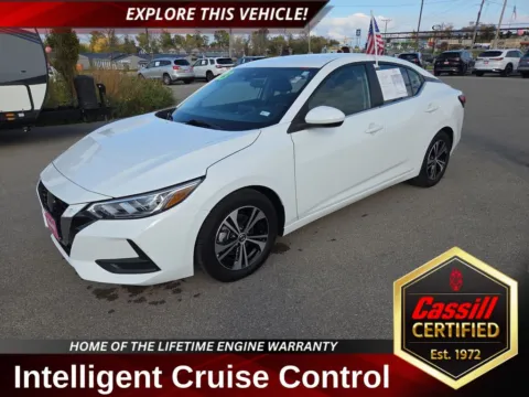 White 2023 Nissan Sentra SV for sale in Cedar Rapids, IA