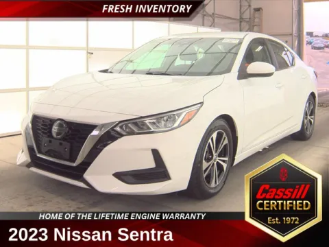 White 2023 Nissan Sentra SV for sale in Cedar Rapids, IA