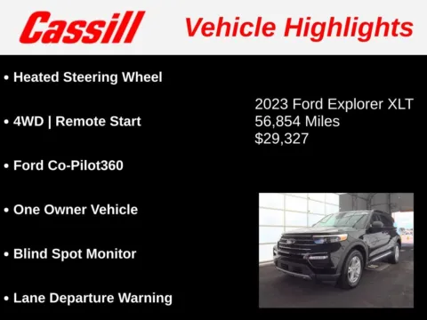Another view of 2023 Ford Explorer XLT for sale in Cedar Rapids, IA at Cassill Motors
