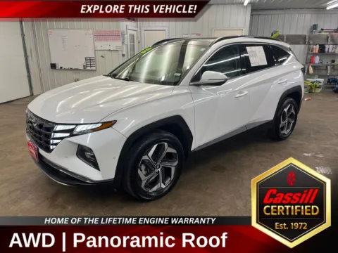 White 2022 Hyundai Tucson Limited for sale in Cedar Rapids, IA