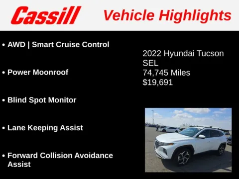 Another view of 2022 Hyundai Tucson SEL for sale in Cedar Rapids, IA at Cassill Motors