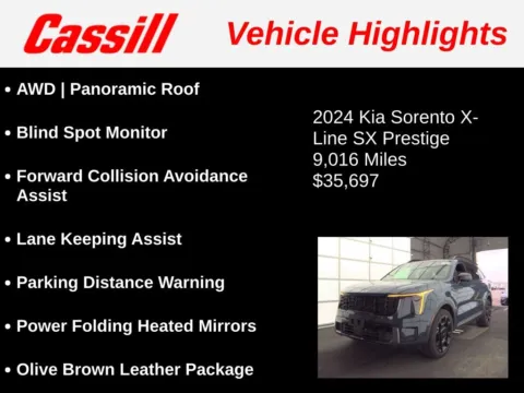 Another view of 2024 Kia Sorento X-Line SX Prestige for sale in Cedar Rapids, IA at Cassill Motors