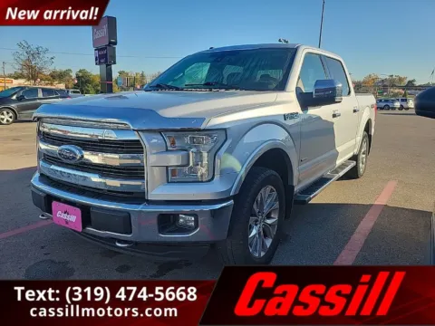 Silver 2016 Ford F-150 Lariat for sale in Cedar Rapids, IA