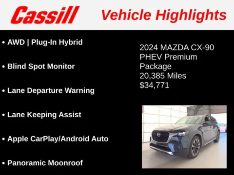 Another view of 2024 Mazda CX-90 PHEV Premium for sale in Cedar Rapids, IA at Cassill Motors