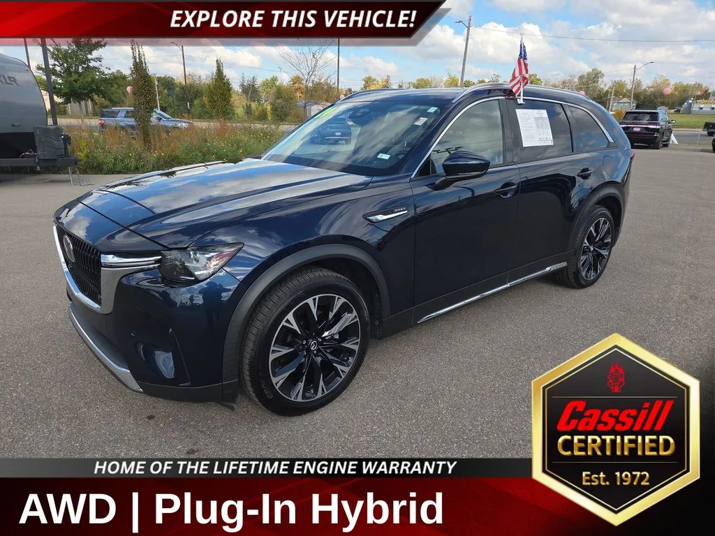 Blue 2024 Mazda CX-90 PHEV Premium for sale in Cedar Rapids, IA
