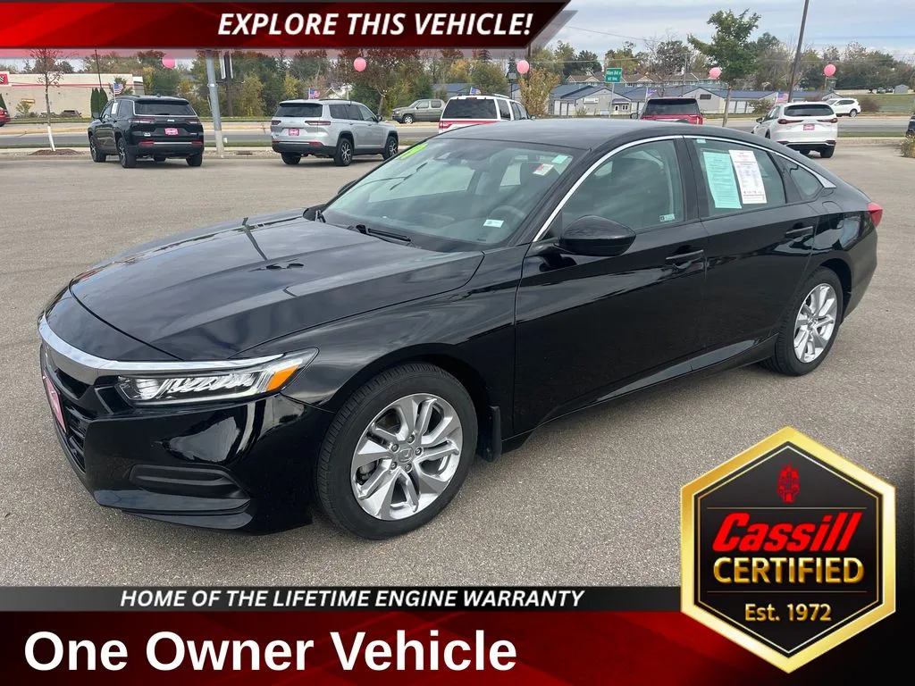 Black 2019 Honda Accord LX for sale in Cedar Rapids, IA