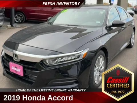 Black 2019 Honda Accord LX for sale in Cedar Rapids, IA