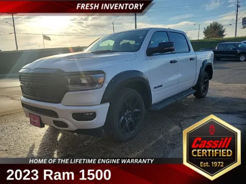 White 2023 Ram 1500 Laramie for sale in Cedar Rapids, IA