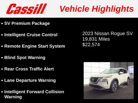 Another view of 2023 Nissan Rogue SV for sale in Cedar Rapids, IA at Cassill Motors