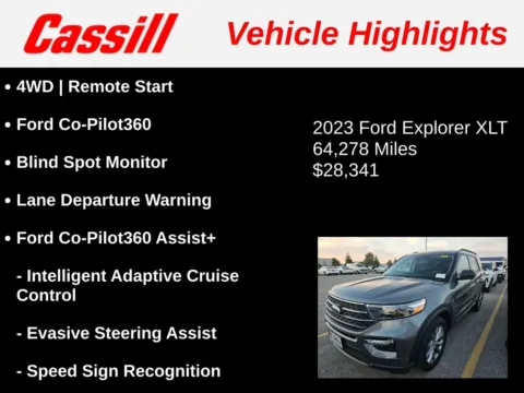 Another view of 2023 Ford Explorer XLT for sale in Cedar Rapids, IA at Cassill Motors
