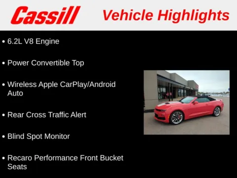 Photos of 2022 Chevrolet Camaro SS for sale in Cedar Rapids, IA at Cassill Motors