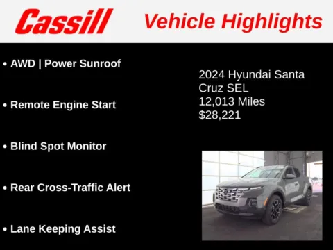 Another view of 2024 Hyundai Santa Cruz SEL for sale in Cedar Rapids, IA at Cassill Motors