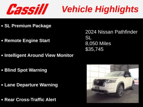 Another view of 2024 Nissan Pathfinder SL for sale in Cedar Rapids, IA at Cassill Motors