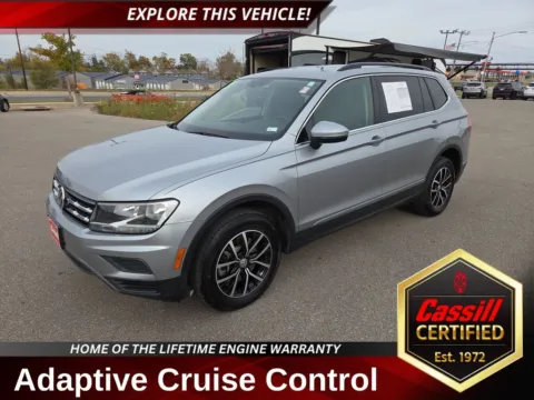 Silver 2021 Volkswagen Tiguan 2.0T SE for sale in Cedar Rapids, IA