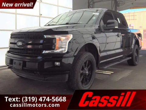 Black 2018 Ford F-150 Lariat for sale in Cedar Rapids, IA