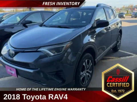 Gray 2018 Toyota RAV4 LE for sale in Cedar Rapids, IA