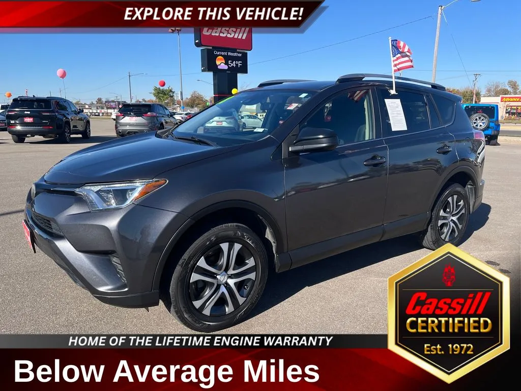 Gray 2018 Toyota RAV4 LE for sale in Cedar Rapids, IA