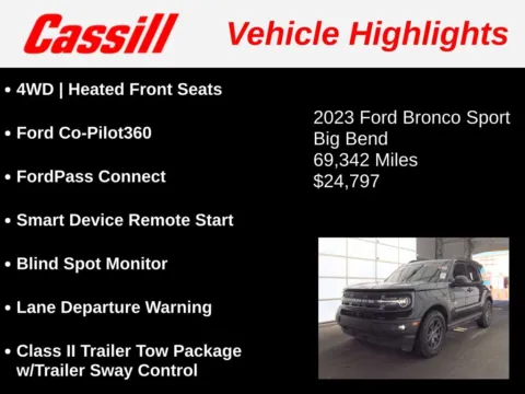 Another view of 2023 Ford Bronco Sport Big Bend for sale in Cedar Rapids, IA at Cassill Motors