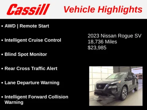 Another view of 2023 Nissan Rogue SV for sale in Cedar Rapids, IA at Cassill Motors