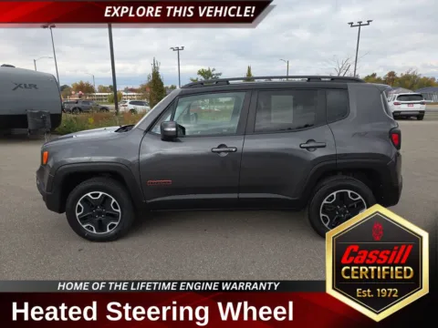 Gray 2017 Jeep Renegade Trailhawk for sale in Cedar Rapids, IA