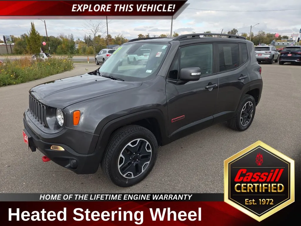 Gray 2017 Jeep Renegade Trailhawk for sale in Cedar Rapids, IA