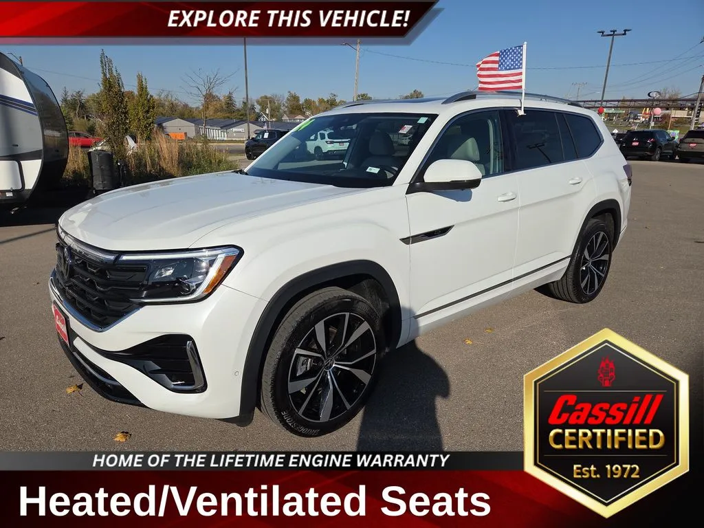 White 2024 Volkswagen Atlas 2.0T SEL Premium R-Line for sale in Cedar Rapids, IA