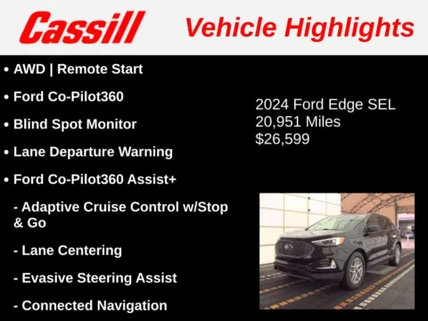 Another view of 2024 Ford Edge SEL for sale in Cedar Rapids, IA at Cassill Motors