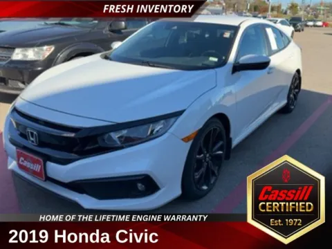 White 2019 Honda Civic Sport for sale in Cedar Rapids, IA