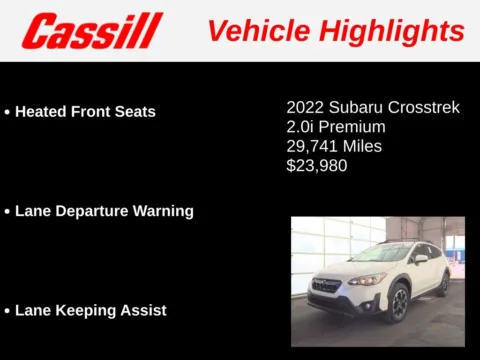 Another view of 2022 Subaru Crosstrek Premium for sale in Cedar Rapids, IA at Cassill Motors