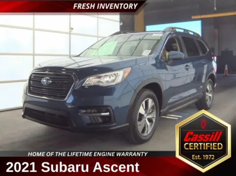 Blue 2021 Subaru Ascent Premium for sale in Cedar Rapids, IA