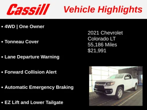 Another view of 2021 Chevrolet Colorado LT for sale in Cedar Rapids, IA at Cassill Motors