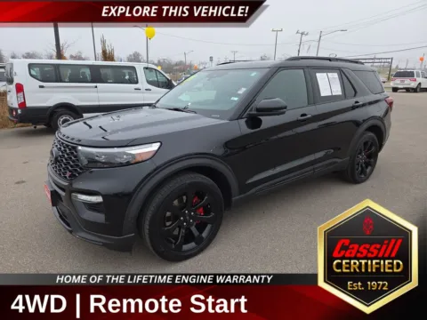 Black 2020 Ford Explorer ST for sale in Cedar Rapids, IA