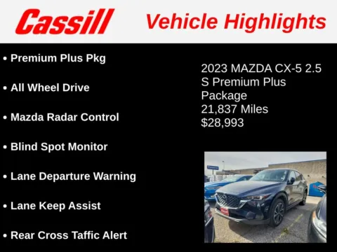 Another view of 2023 Mazda CX-5 2.5 S Premium Plus Package for sale in Cedar Rapids, IA at Cassill Motors