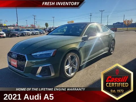 Green 2021 Audi A5 45 S line Premium Plus for sale in Cedar Rapids, IA