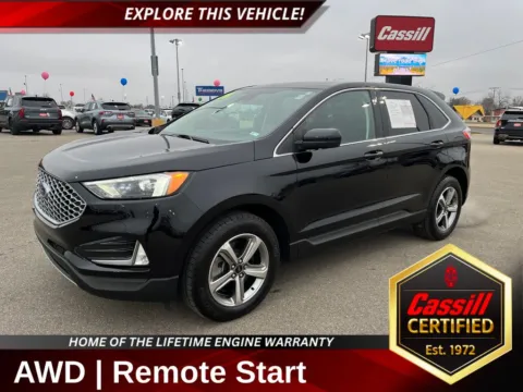 Black 2024 Ford Edge SEL for sale in Cedar Rapids, IA