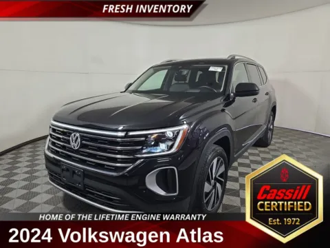 Black 2024 Volkswagen Atlas 2.0T SEL for sale in Cedar Rapids, IA