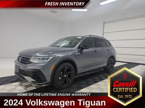 Gray 2024 Volkswagen Tiguan 2.0T SE R-Line Black for sale in Cedar Rapids, IA
