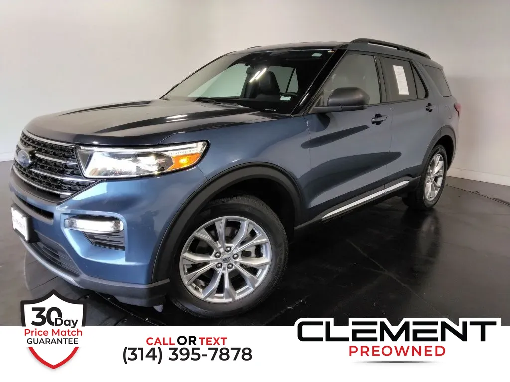 Blue 2020 Ford Explorer XLT for sale in St. Charles, MO