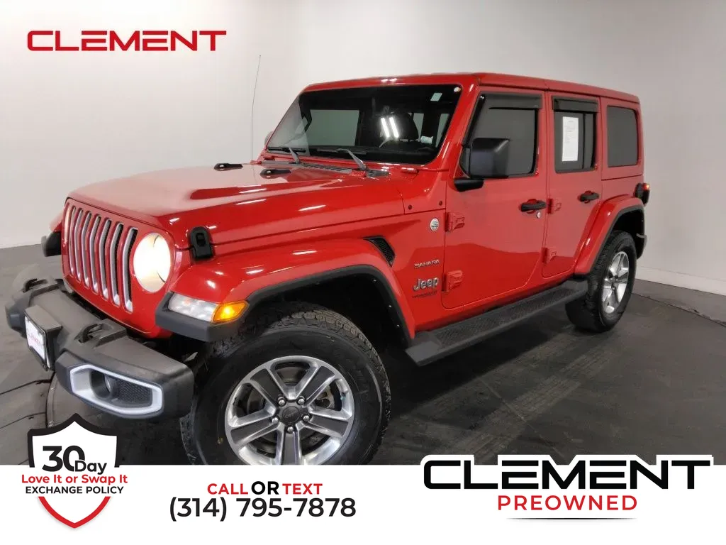 Red 2021 Jeep Wrangler Unlimited Sahara for sale in St. Charles, MO