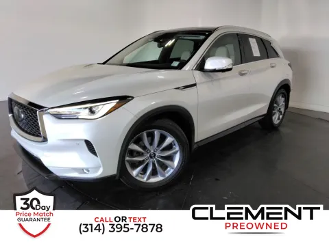 White 2022 INFINITI QX50 ESSENTIAL for sale in St. Charles, MO