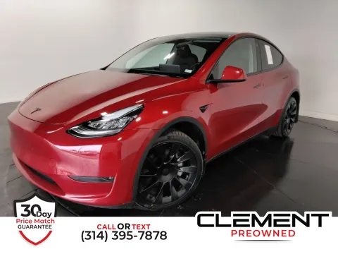 Red 2023 Tesla Model Y Long Range for sale in St. Charles, MO