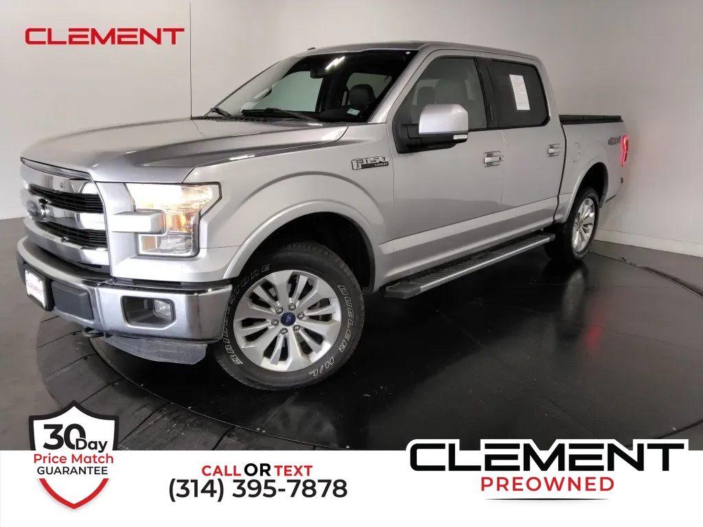 Silver 2016 Ford F-150 Lariat for sale in St. Charles, MO