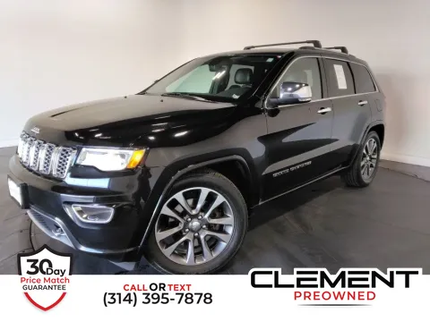 Black 2017 Jeep Grand Cherokee Overland for sale in St. Charles, MO