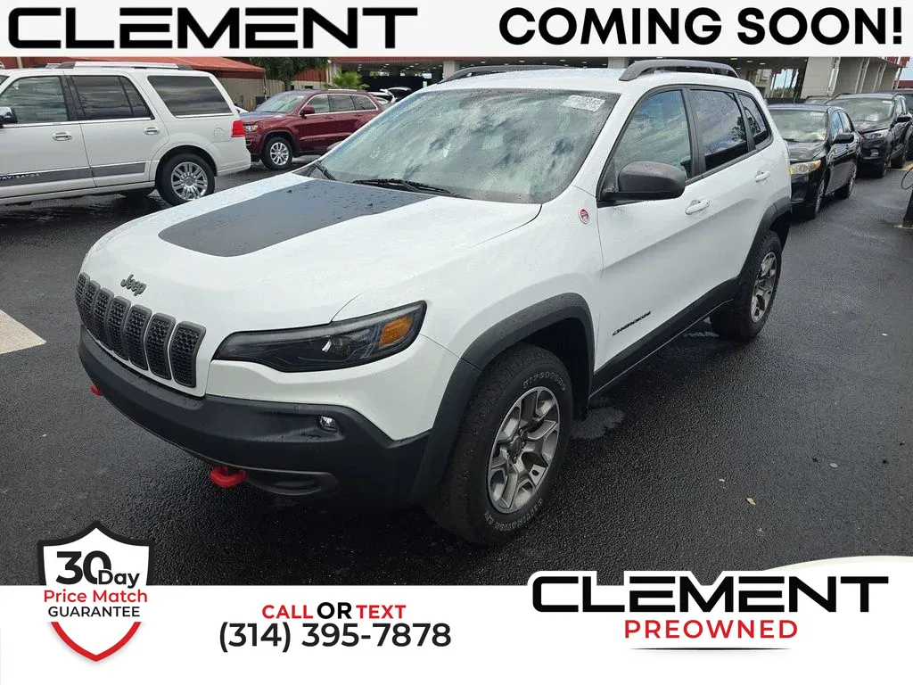 White 2021 Jeep Cherokee Trailhawk for sale in St. Charles, MO