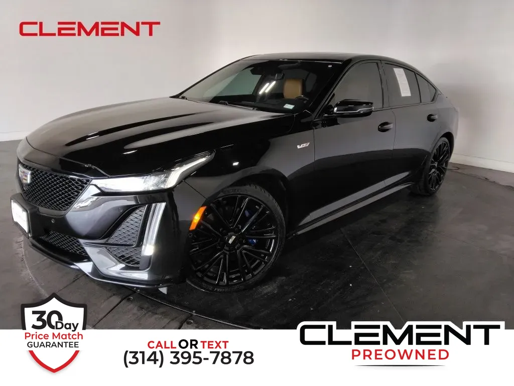 Black 2021 Cadillac CT5 V-Series for sale in St. Charles, MO