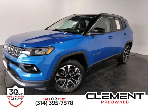 Blue 2022 Jeep Compass Limited for sale in St. Charles, MO