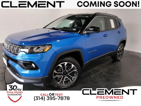 Blue 2022 Jeep Compass Limited for sale in St. Charles, MO