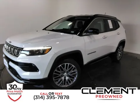 White 2022 Jeep Compass Limited for sale in St. Charles, MO